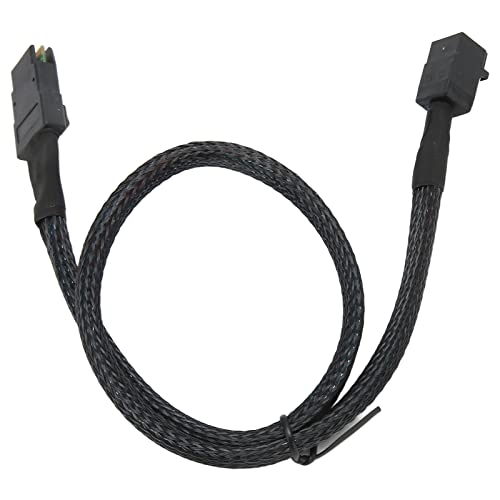 Brrnoo SAS SFF 8643 Bis 8087 HD 12 Gbit/s Übertragungsgeschwindigkeit, Verlustarm, Flexibles Internes -SAS-Kabel, für Computerserver (0,5 m/19,7 Zoll) von Brrnoo