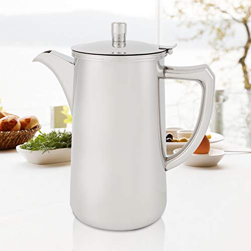 Brrnoo Wasserkrug, Wasserkrüge mit Deckel 2L Mehrzweck Edelstahl Wasserkocher Tasse Eistee Tee Tee Pitcher Teekrug für Milchsaft Kaffee Brrnoo Wasserkrug, Wasserkrüge mit Deckel 2L Mehrzweck Edelstahl Wasserkocher Tasse Eistee Tee Tee Pitcher Teekrug für Milchsaft Kaffee von Brrnoo