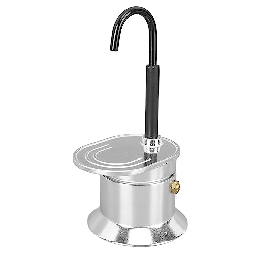 Einzelauslauf-Moka-Kanne, Moka-Kaffeemaschine für Herd, 1 Tasse 50 Ml, Aluminiumlegierung, Italienische Kaffeemaschine, Einzelrohr-Moka-Kanne, Stovetop Coffee Pot Einzelauslauf-Moka-Kanne, Moka-Kaffeemaschine für Herd, 1 Tasse 50 Ml, Aluminiumlegierung, Italienische Kaffeemaschine, Einzelrohr-Moka-Kanne, Stovetop Coffee Pot von Brrnoo