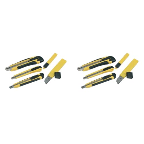 Mannesmann Abbrechmesser-Set 3-tlg., incl. 2x Ersatzmesser, M60125 (Packung mit 2) von Brüder Mannesmann