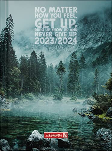 BRUNNEN Schülerkalender „Get Up“ 2023/2024 2 Seiten = 1 Woche A6 mehrfarbig von Brunnen