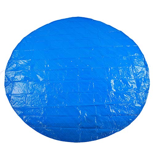 Buachois Pool Cover Ø 335cm Rund PE Pool Abdeckplane Wasserdichte Regensichere Solarabdeckplane Plane für Aufblasbare Familienpool Planschbecken und Villa Garten Freien, Größe Pool 300 cm von Buachois