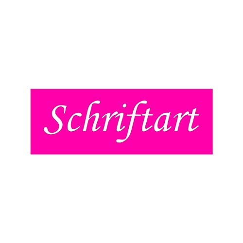 Bütic GmbH Klingelschild Namensschild Türschild selbstklebend 50-70mm - Größe/Farbe/Schrift, Farbe:Pink/Text Weiß, Größe:50x15mm von Bütic GmbH