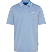 bugatti Poloshirt, farbliche Akzente an Kragen, Brusttasche und Ärmelsaum von Bugatti