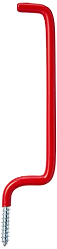 Merriway BH00899 Leiterhaken kunststoffbeschichtet, Rot / Weiß, 4 Stück von Merriway