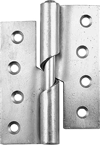 Merriway BH06206 Scharnier, rechts, BZP, 100 mm, 2 Stück, silberfarben Hardware, silberton von Merriway