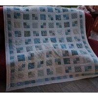 Übergrößehochwertige Unikat Quilt Aus Designer Qualitätsstoffen, Farblich Liebevoll Abgestimmt, Fein Abgesteppt von BunteFlickenecke