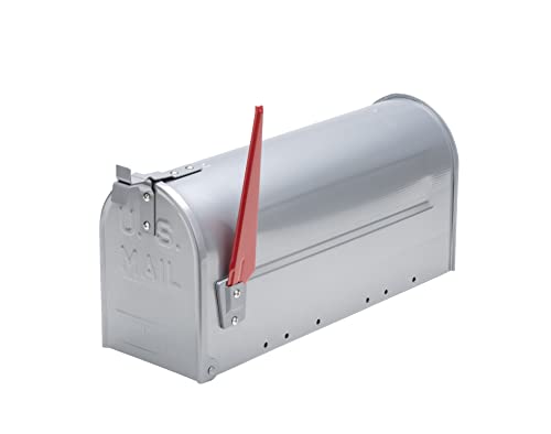 Burg-Wächter U.S. Mailbox mit schwenkbarer Fahne, Aluminium, 892 ALU, Aluminium von Burg Wächter