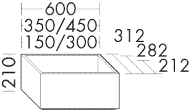 Burgbad Sockel Sys30 PG4 210x300x212 Eiche Natur, SOAG030F3445 SOAG030F3445 von Burgbad