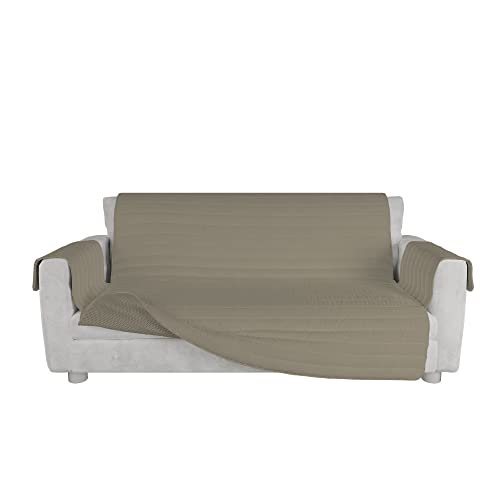 MB HOME Rutschfester Sofa Schonbezug Cozy, Turteltaube, Dreisitzer von Italian Bed Linen