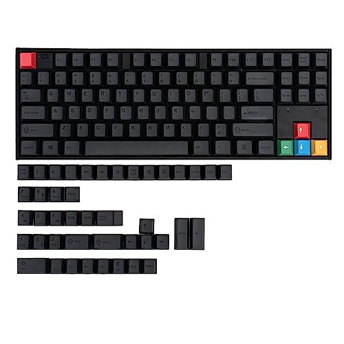 PBT-Tastenkappen, 130 Stück, Farbstoffsublimation, Keycap-Set, japanisch/englisch für Mädchen, mechanische Tastatur, dicke PBT-Tastenkappen, 130 Tasten, japanisch/englisch, von Bydezcon