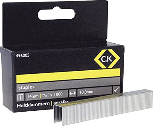 C.K Tackerklammern, 10, 5 x 14 mm, Inhalt 1.000 Stück von C.K