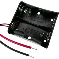 CableMarkt - Batteriehalter in Reihe für zwei Batterien C LR14 R14 1,5 V von CABLEMARKT