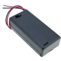 CableMarkt - Kastenbatteriehalter mit Schalter für 2 AA-Batterien von CABLEMARKT