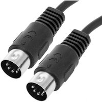 Cablemarkt - MIDI-Kabel zur Datenübertragung zwischen Musikinstrumenten 5-polig Stecker auf Stecker 1 m von CABLEMARKT