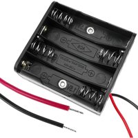 CableMarkt - Serieller Batteriehalter für acht Batterien AAA LR03 1,5 V von CABLEMARKT