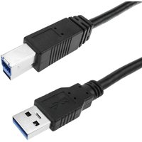 Cablemarkt - Hochgeschwindigkeits-USB-Kabel mit usb 3.0-Anschlüssen Typ A-Stecker auf Typ B-Stecker, 1 m, schwarze Farbe von CABLEMARKT