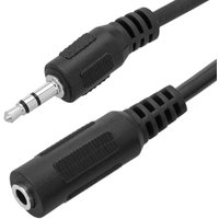 Cablemarkt - Stereo-Miniklinke Audio 3,5-mm-Stecker-Buchse-Kabel 5 m von CABLEMARKT