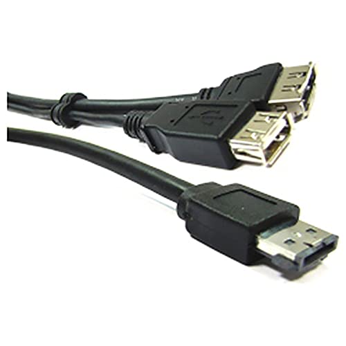 Cablematic - ESATAp Kabel USB oder eSATA + (M/eSATA + USB-AH-H) 3m von CABLEMATIC