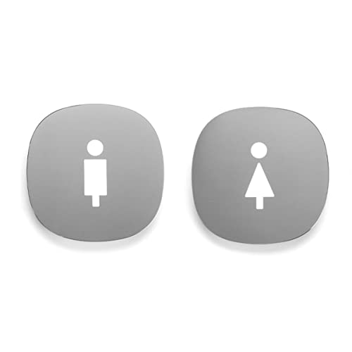 Toilettenschilder für Tür, WC-Schilder, Badezimmerschild, Dekoration, für Damen und Herren, WC-Figuren-Set (Farbe: Damen und Herren) von CADKF