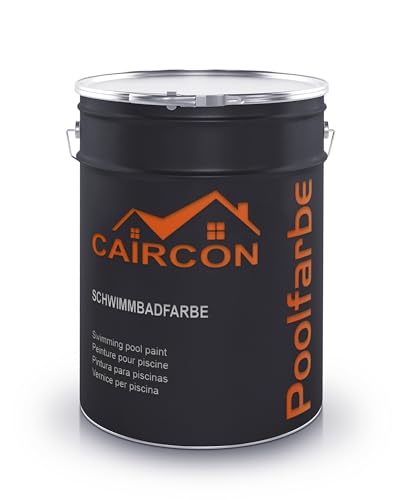 CAIRCON Schwimmbadfarbe Poolbeschichtung Poolfarbe Schwimmbecken Farbe Weiß - 2,5L von CAIRCON