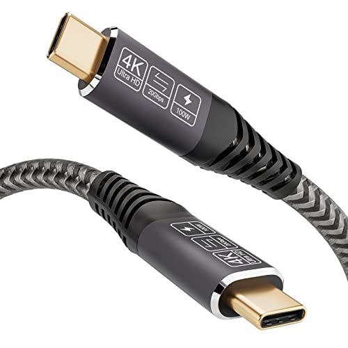 CAKOBLE USB C Kabel auf USB C 0.5M, USB 3.2 Gen2 × 2 Typ C ladekabel, 20 Gbps Datenübertragung, 100W 20V/5A Schnellladekabel,4K @ 60Hz Videoübertragung für Laptop, Mobiltelefon, USB-C-Geräte. von CAKOBLE