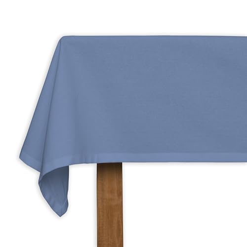 CALICOT Bel Air Blue Tischdecke aus 100% Baumwolle, vorgewaschen und vorgeschrumpft, perfekt für Zuhause | Speisen | Tischplatte| Partydekoration, Baumwolle, (Rechteckig, 140 x 183 cm) von CALICOT