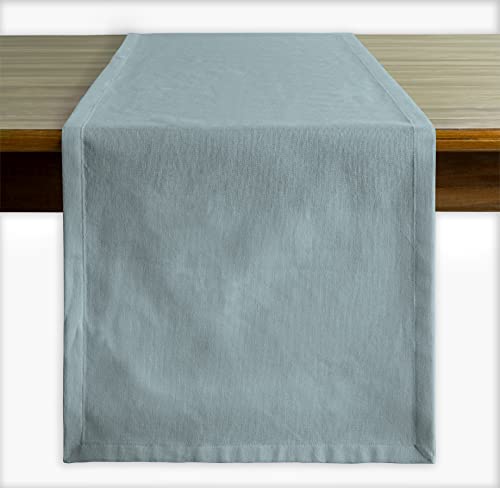 Calicot Aquifer 100 % Baumwolle Tischläufer vorgewaschen und vorgeschrumpft für die Küche | Startseite | Speisen | Partei | Dekoration | Hochzeit | Täglicher Gebrauch (Aquifer, 36 X 229 cm) von CALICOT