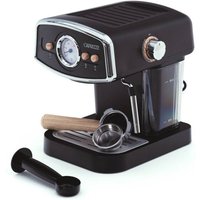 Espressomaschine Halbautomatisch Caprizze Kai 1050 w 15 Bar bis zu 5 Tassen Kafee mit Dampfgarer Farbe Mattschwarz von CAPRIZZE