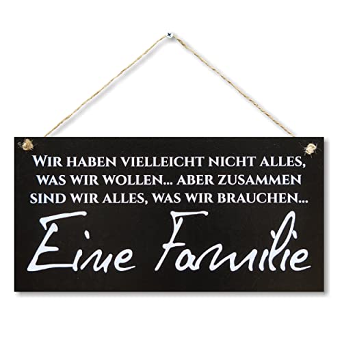 CARISPIBET Wir haben vielleicht Nicht Alles Dekoschild Hausdeko Wohnkultur dekoratives Plaketten 15 x 30 cm von CARISPIBET