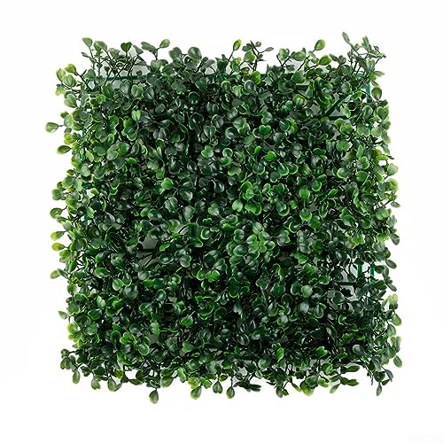 CARMOTTER Künstliche Pflanzenwand, realistische künstliche Pflanzenwände, Laub, für Zuhause, Garten, Hinterhof, Hochzeitsdekoration, 25 x 25 cm von CARMOTTER