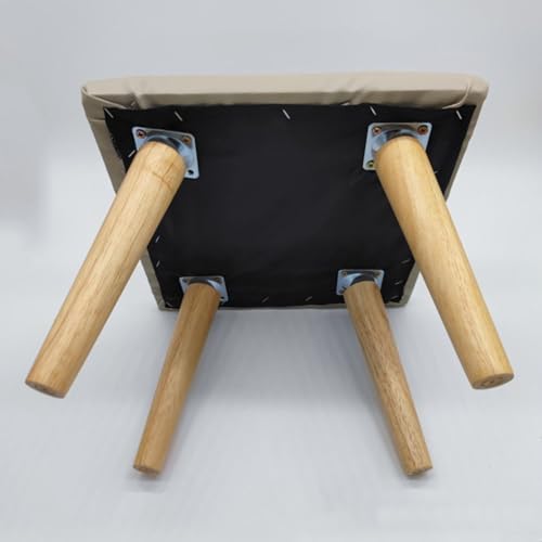 CARMOTTER Stilvolle Beine aus Eichenholz für Möbel, 4-teiliges Bein-Set für TV-Schrank, Kommode, Stuhl (schräg 15 cm) von CARMOTTER
