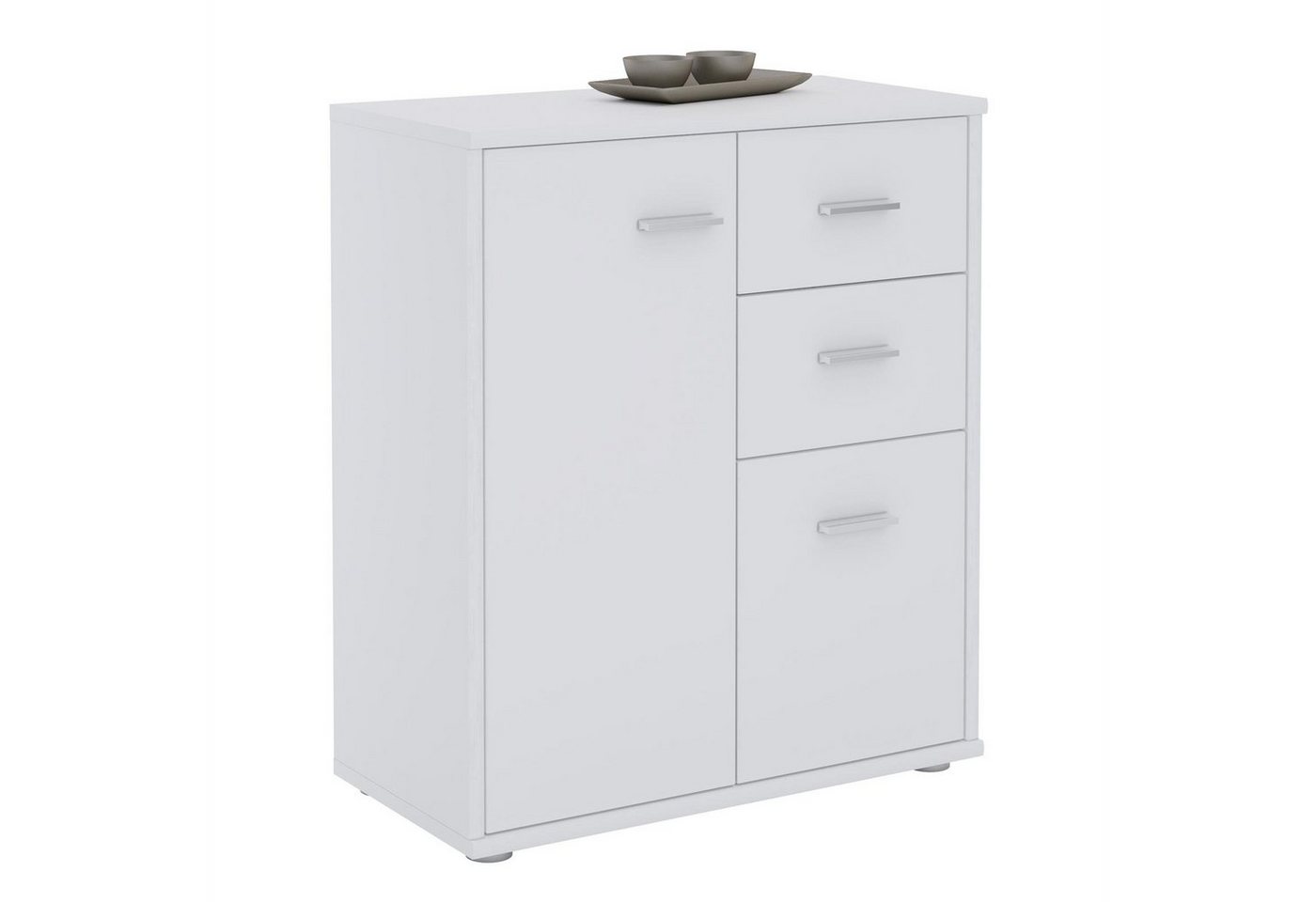 CARO-Möbel Highboard LOCARNO, Kommode Sideboard Mehrzweckschrank Anrichte Beistell Design 2 Türen Sc von CARO-Möbel