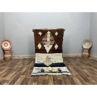 100x200 cm - Teppichläufer Kleiner Teppich Für Schlafzimmer Berber Läufer Handgemachte Geschenke Küchen Deko von CARPETSABDELHADI