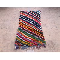 Mittelgroßer Vintage Berber Teppich - Bunter Aus Wolle von CARPETSABDELHADI