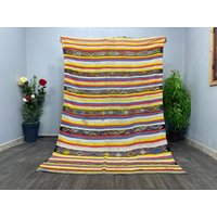 Handgewebter Großer Teppich Schlafzimmer - Boho Vintage Kilim von CARPETSABDELHADI