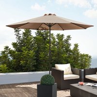 Sonnenschirm Budapest 230x300cm Beige [ Casa.pro Beige von CASA.PRO