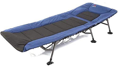 Outdoor-Liegestühle, leichter Camping-Klappstuhl, zusammenklappbare Sonnenliege, tragbare Liege, verstellbare Rückenlehne, Strand (Farbe: Blau) von CASOTA