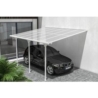 Terrassenüberdachung Carport Kleo 400L300 Aluminium Weiß von CAZEBOO