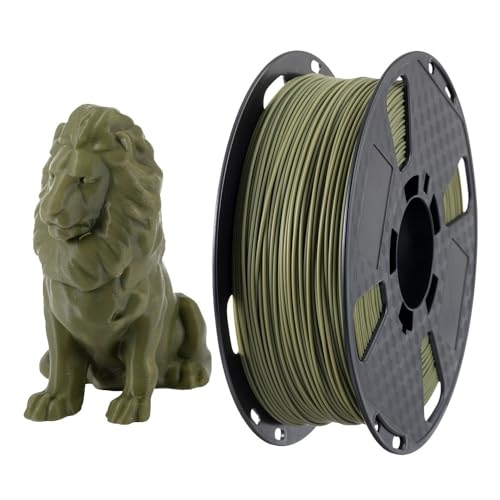 CC3D PLA Max PLA+ PLA-Filament, 1,75 mm, 1 kg, 3D-Drucker-Filament, FDM, 3D-Druckmaterial, PLA Pro PLA Plus, grünes Filament (Armeegrün) von CC3D