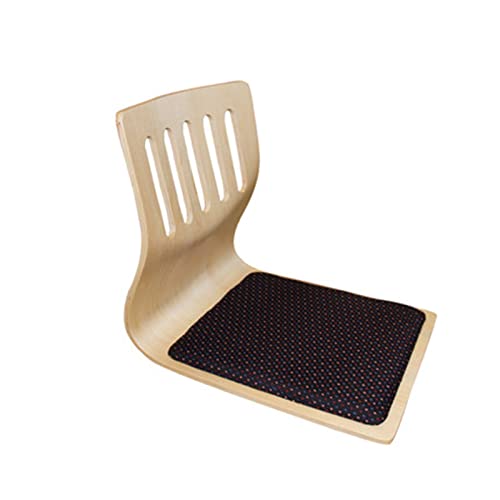 CCVAYE Bodenstuhl, Stuhl ohne Beine, Bodenstuhl, der einen Stuhl im japanischen Stil bildet, Lazy Chair/Schwarz/47 * 38 * 43 cm von CCVAYE