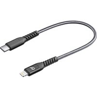 Cellularline - USB-Kabel usb 2.0 usb-c® Stecker, Apple Lightning Stecker 0.15 m Schwarz TETRACABC2LMF von CELLULARLINE