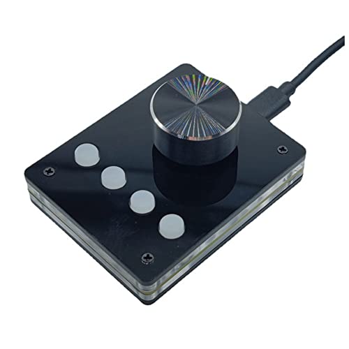 CENMEN 1 Set USB-Tastatur für Mini-Makro-Tastatur, Lautstärkeregler (kleine weiße Taste) von CENMEN