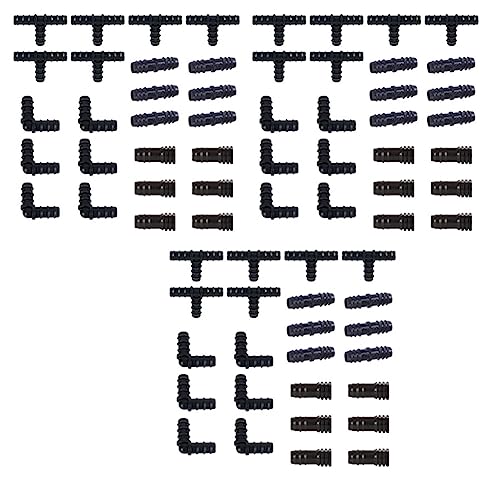 CENMEN Bewässerungsarmatur-Set für Tropfschläuche – 18 Tees, 18 Kupplungen, 18 Enden, 18 Ellbogen – 16 mm kompatible Tropfregner-Systeme von CENMEN