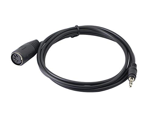 5-poliges Din-MIDI-Kabel, CERRXIAN 3,5 mm (1/8 Zoll) TRS-Stereo-Stecker auf 5-poliger Din-Stecker, professioneller Premium-Audio-Adapter für Bang & Olufsen, Naim, Quad.Stereo-Systeme von CERRXIAN