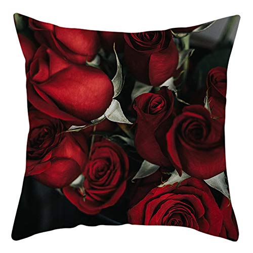 CEVAN Leinen Kissenbezüge Natur Rechteckig Kissenhülle Asiatisch Kissenbezüge Zierkissen Kissenbezug XXL Kissenbezüge Sofa Dekor 45x45 cm von CEVAN