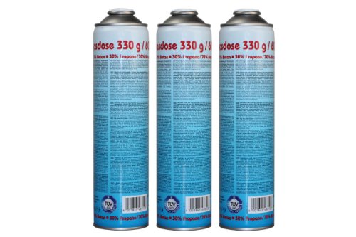 3 x 330g Ersatz Druckgasdose EN417 - (BG 400, BG 500, BG 2000, BG 3000) von CFH