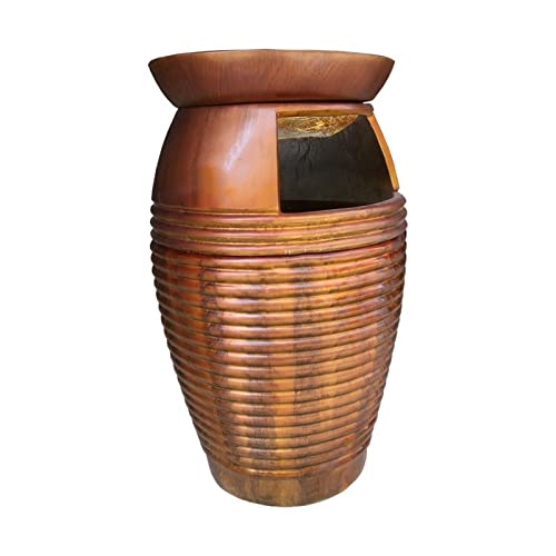 CFY652 Mülltonne Kreativer Outdoor-Mülleimer, zylindrischer GFK-Mülleimer mit Blumentopf Oben, großer Öffnung, for malerische Orte im Straßenpark und andere öffentliche Plätze Garbage Bin(Groß) CFY652 Mülltonne Kreativer Outdoor-Mülleimer, zylindrischer GFK-Mülleimer mit Blumentopf Oben, großer Öffnung, for malerische Orte im Straßenpark und andere öffentliche Plätze Garbage Bin(Groß) von CFY652