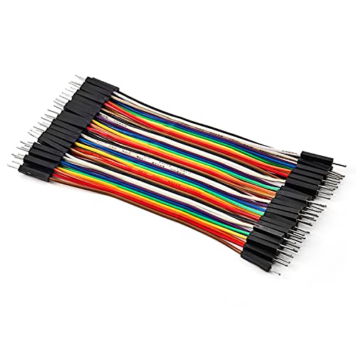 Chanzon 1 x 40 STK. 10 cm Male-Male Jumper Wire Kabel Leitungsverbinder Solderless Mehrfarbig für Arduino Raspberry Pi Elektronisches Steckbrett Protoboard PCB Board von CHANZON