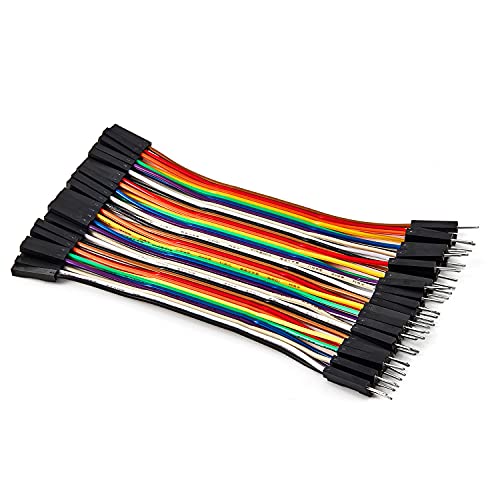 Chanzon 40 STK. 10cm Male-Female Jumper Wire Kabel Line Connector Solderless Mehrfarbig für Arduino Raspberry Pi Elektronisches Steckbrett Protoboard PCB Board von CHANZON